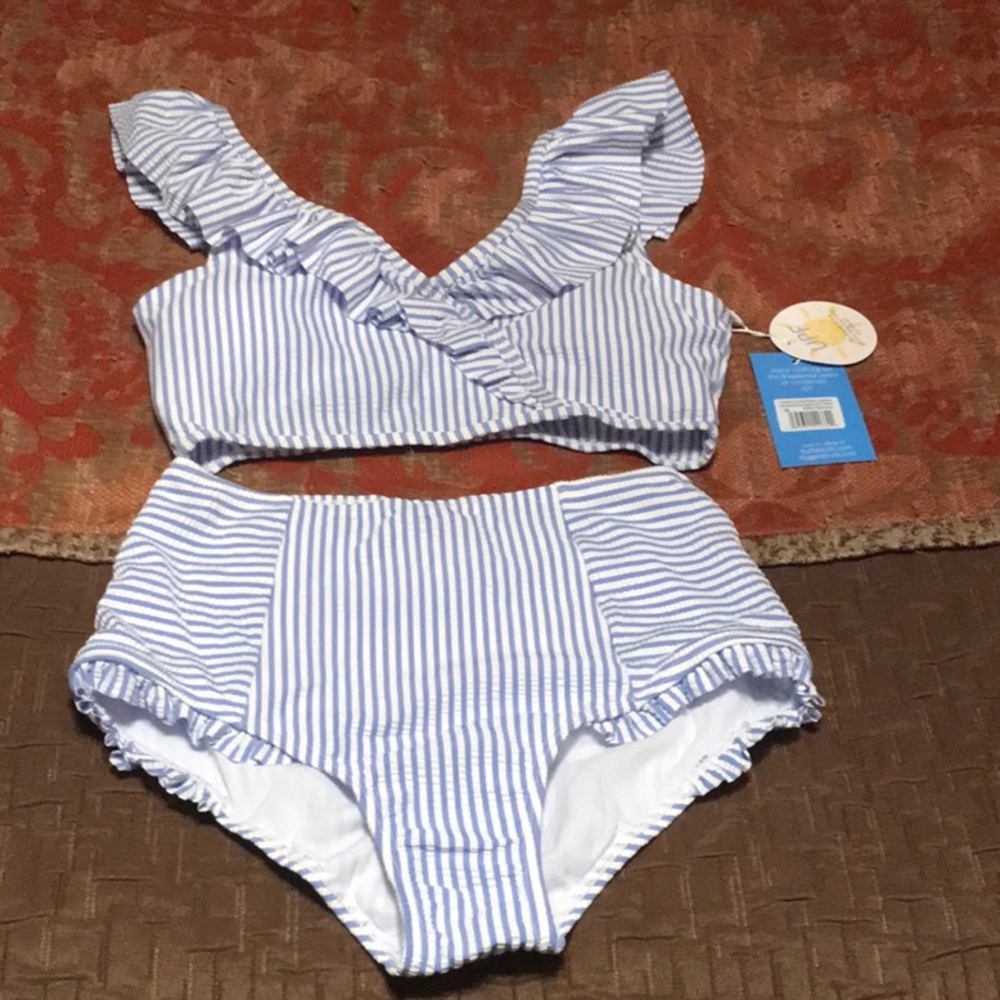 NWT Ruffle Butts Teen Two Piece Swimsuit